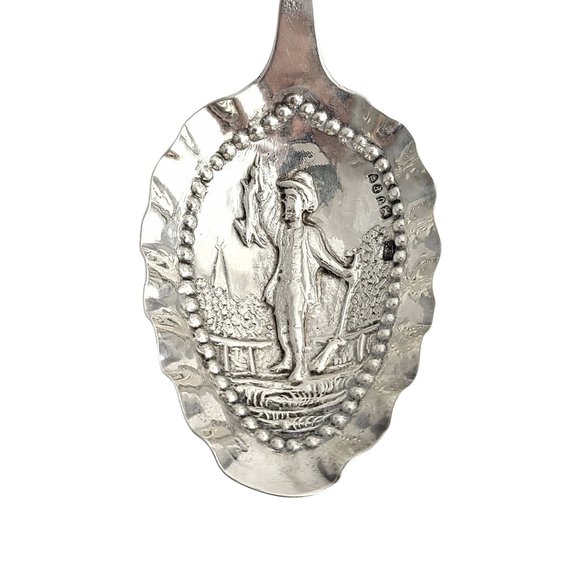 Sterling Silver Dutch Monkey/Cream/Spoon Samuel Boyce Landeck London #12247 - Picture 6 of 12